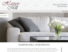 Tablet Screenshot of harpersmillapts.com